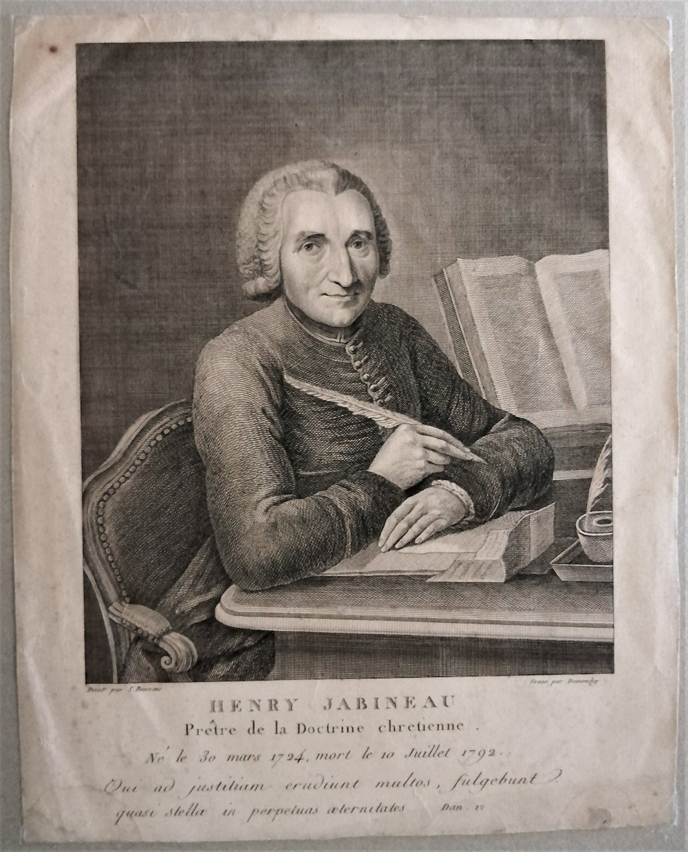 Demonchy Portrait de Henry Jabineau prêtre