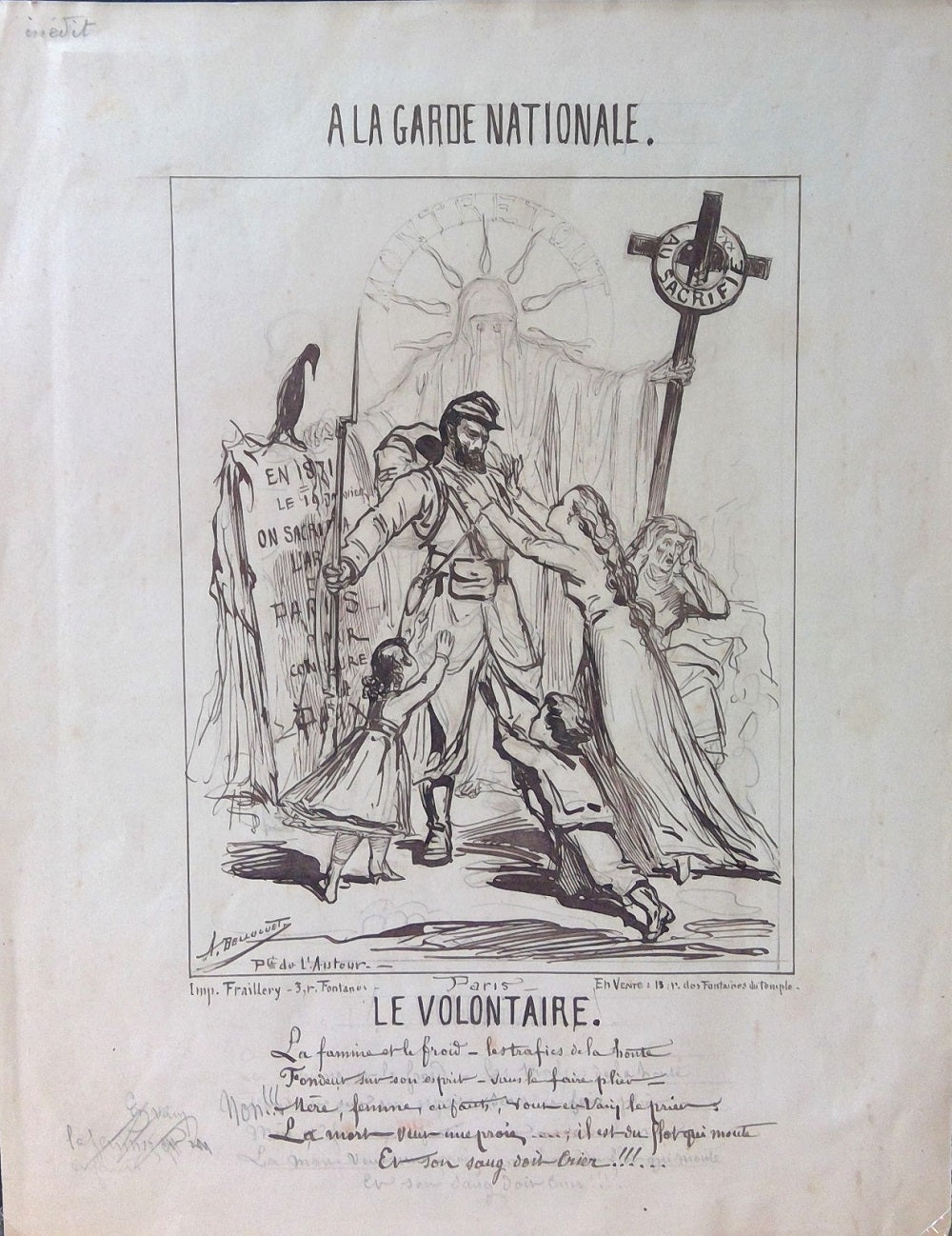 Belloguet A la Garde Nationale 1871