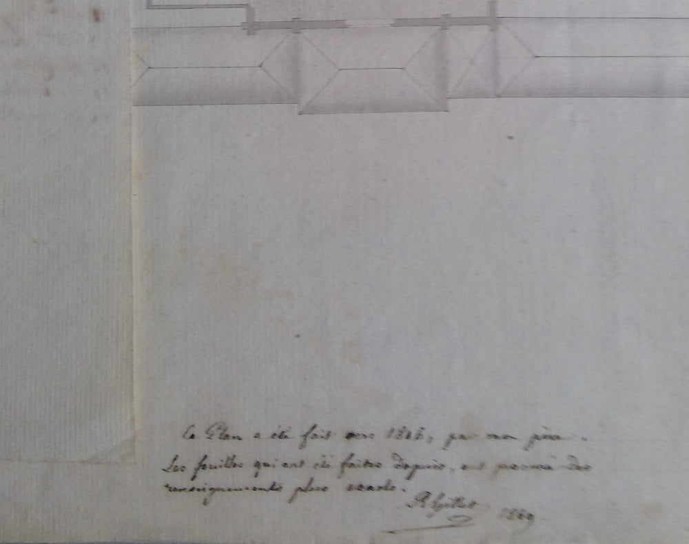 Gillet Plan de l’Eglise de Port Royal des Champs à Paris (1806)