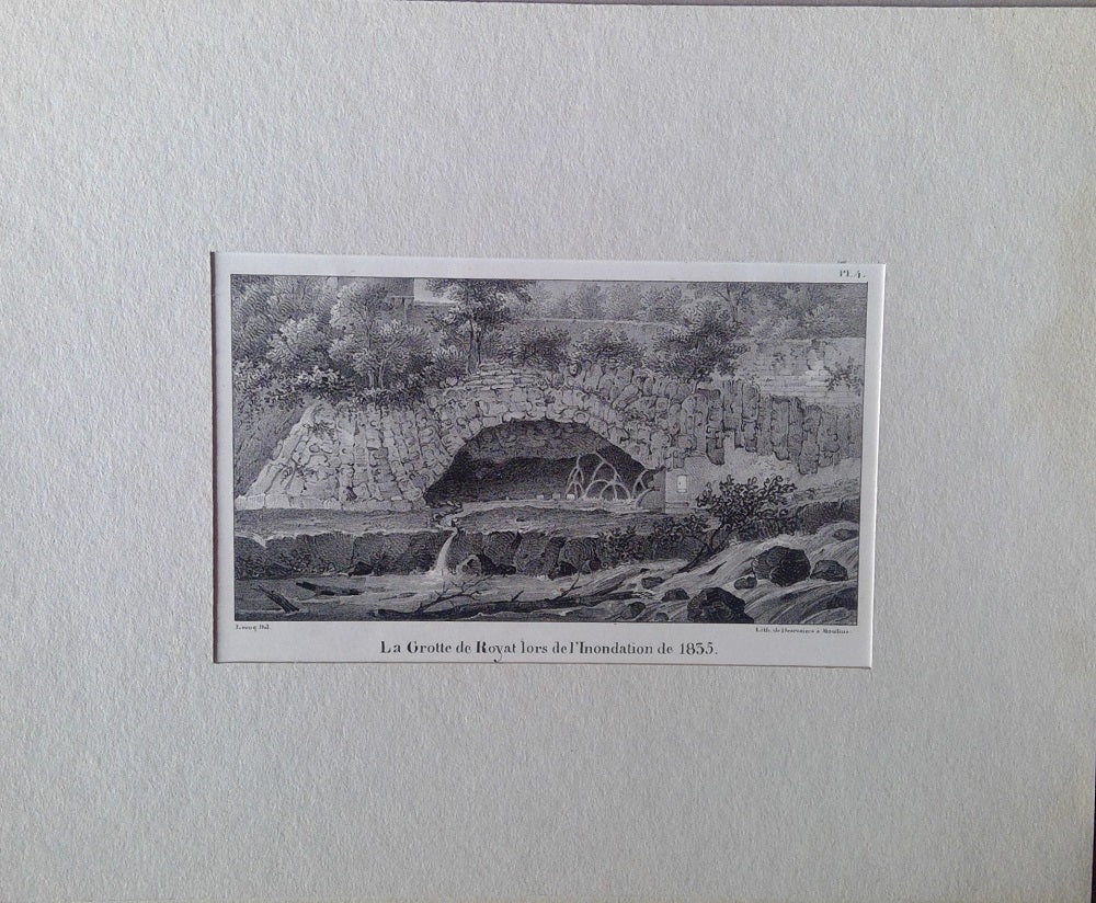 Lecoq Grotte de Royat lors de l'Inondation de 1835