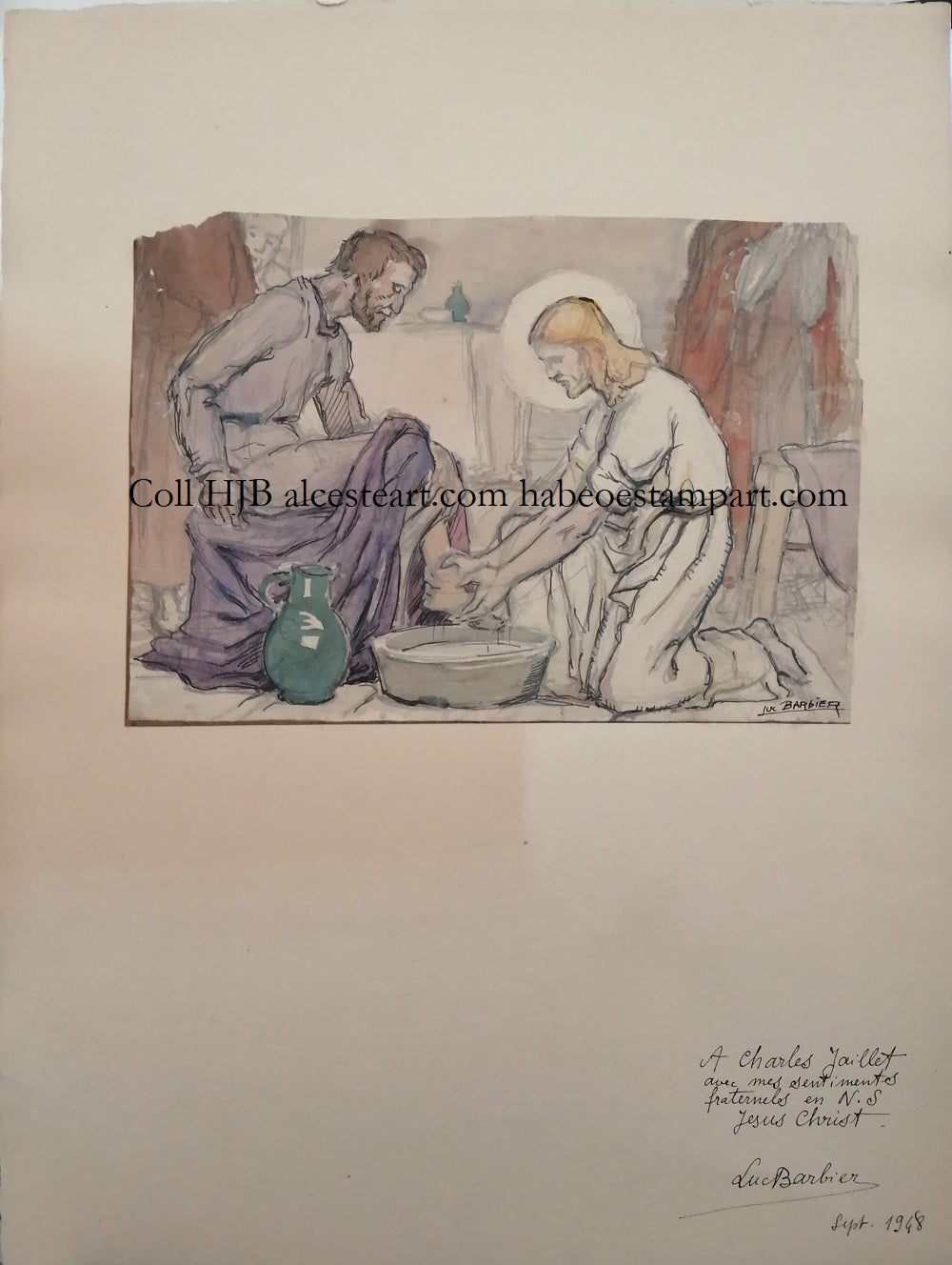 Barbier La Passion du Christ (1948) EFO DESSIN