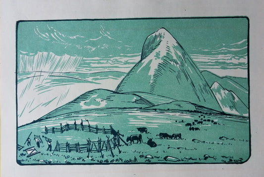 Busset Plantation d'un parc au Puy Griou Cantal 1924