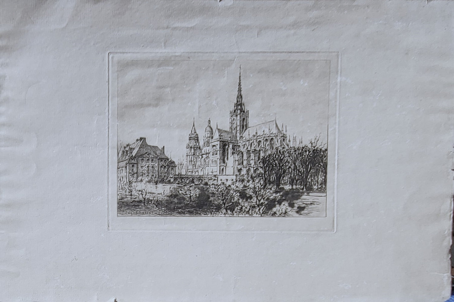 Charvot Évreux Cathédrale Côté méridional 1905
