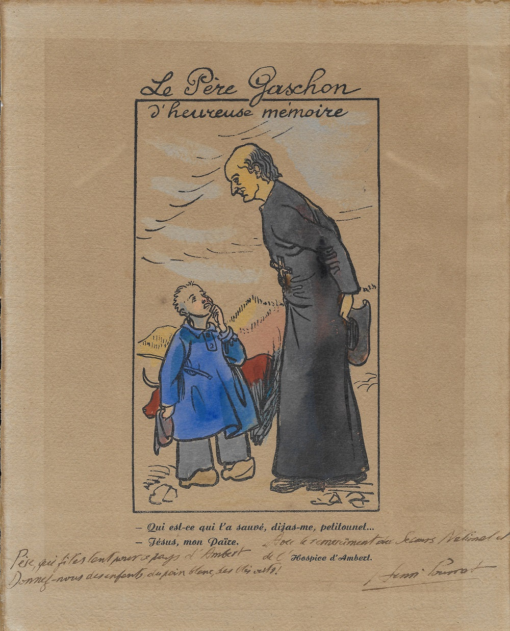 X Le père Gaschon d’heureuse mémoire c. 1938 Pourrat