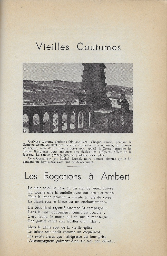 Angeli Barnicaud Mon Vieil Ambert 1955