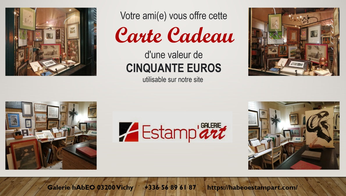 Carte cadeau HABEO CINQUANTE EUROS