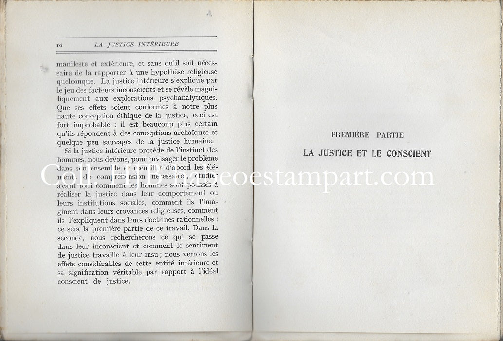 Allendy La Justice intérieure n71/100 1931
