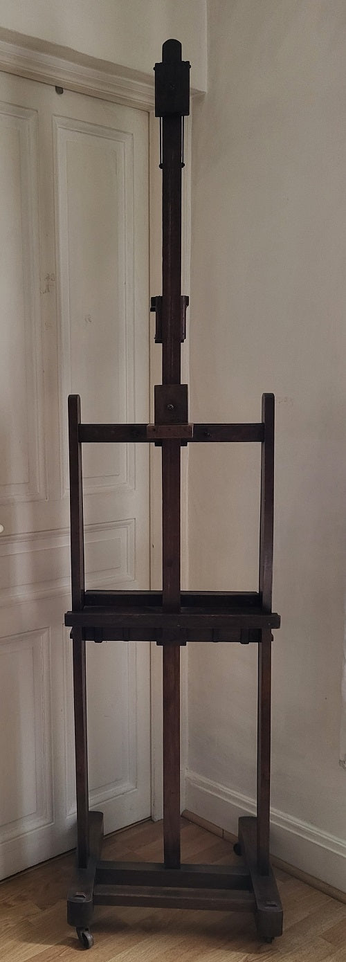 Chevalet inclinable double face en chêne XIXe