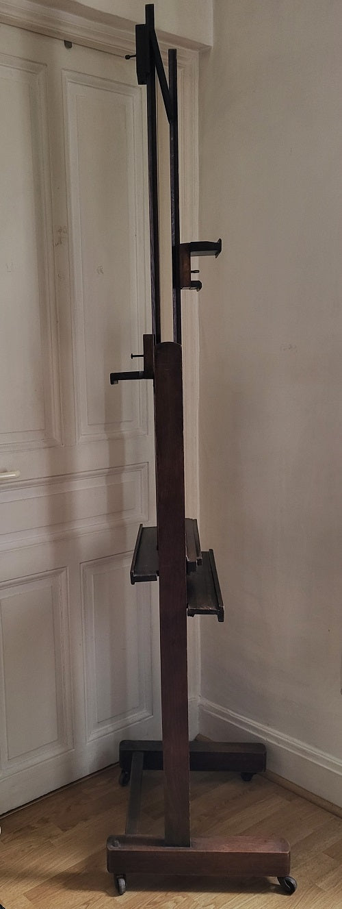 Chevalet inclinable double face en chêne XIXe