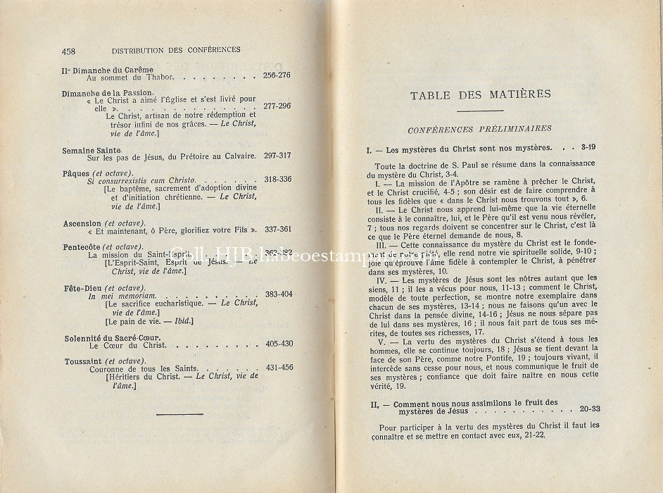 Dom Colomba Marmion Le Christ dans Ses Mystères 1939