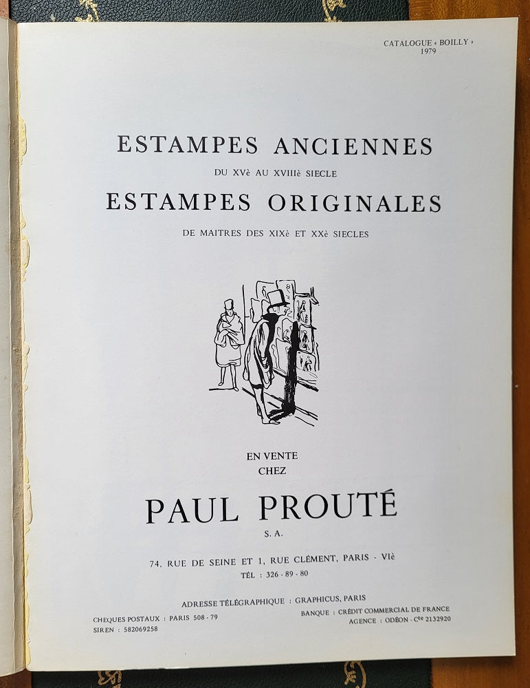 Prouté Catalogue Boilly 1979 Estampes