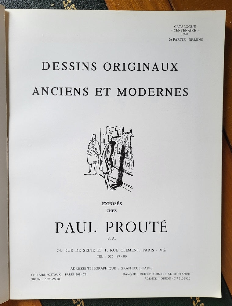 Prouté Catalogue Centenaire 1978 2e partie Dessins
