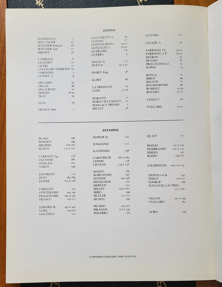Prouté Catalogue Coypel 1991 Dessins Estampes