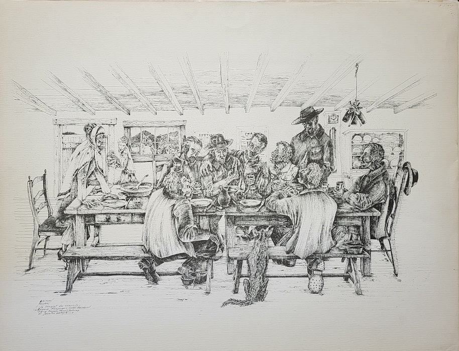 Siramy Banquet des conscrits en Livradois Auvergne 1970