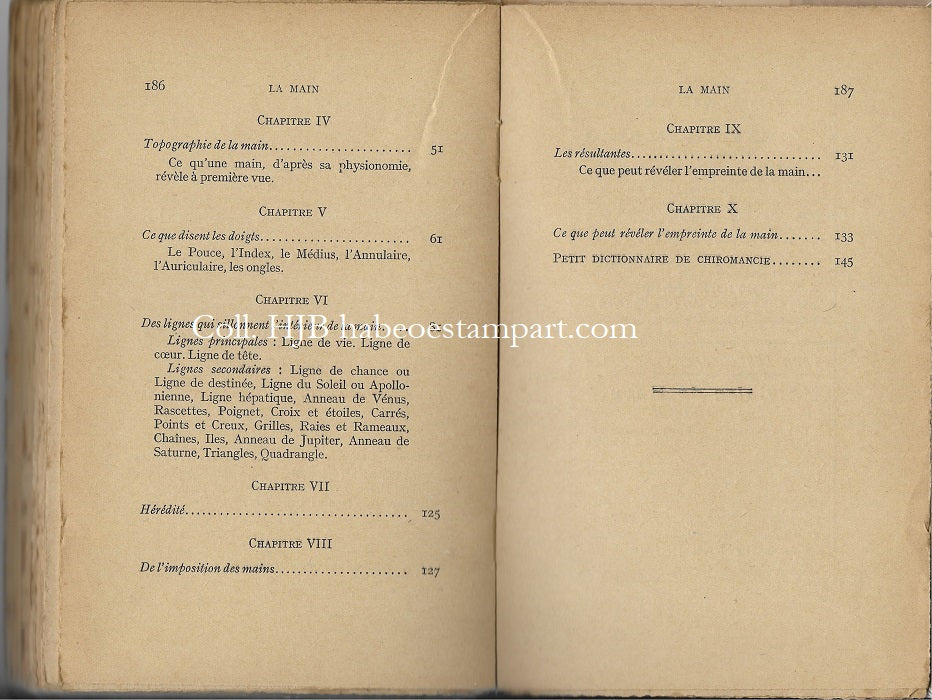 Frichet La Main Ce que vous réserve l'avenir 1934