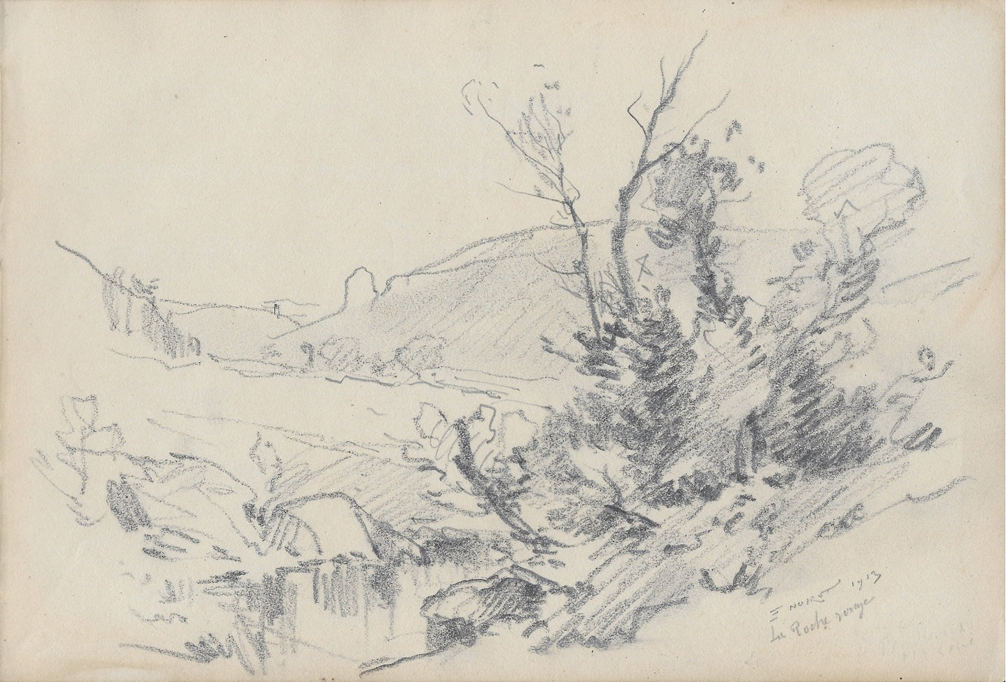 Noirot 04 La Roche Rouge (1913) Dessin HAUTE-LOIRE