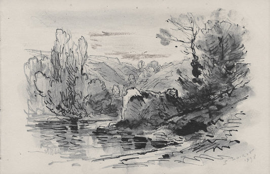 Noirot 121 Bords de rivière dans le roannais (1898) LOIRE