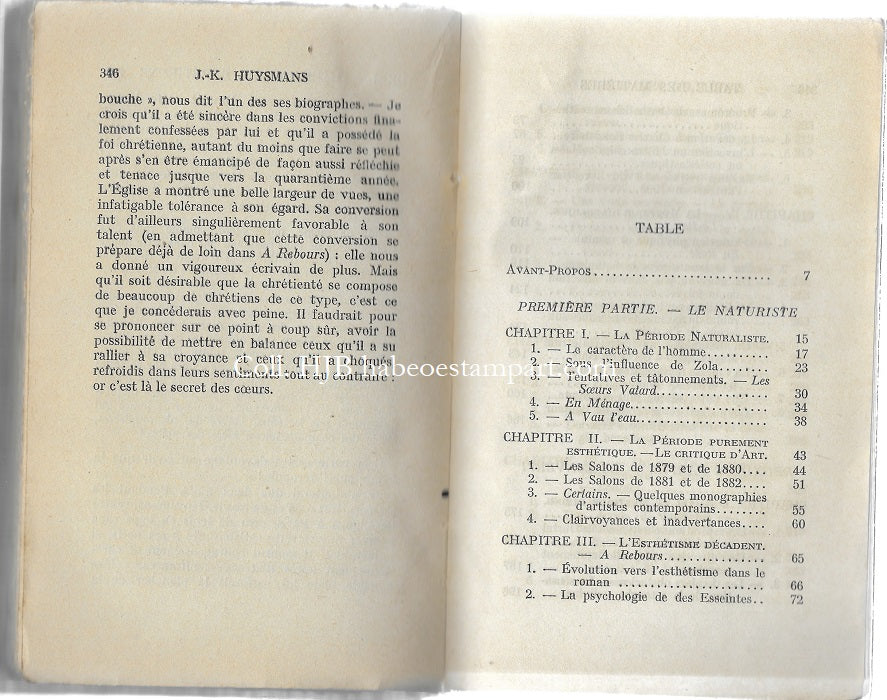 Seillière Ernest J. K. Huysmans 1931