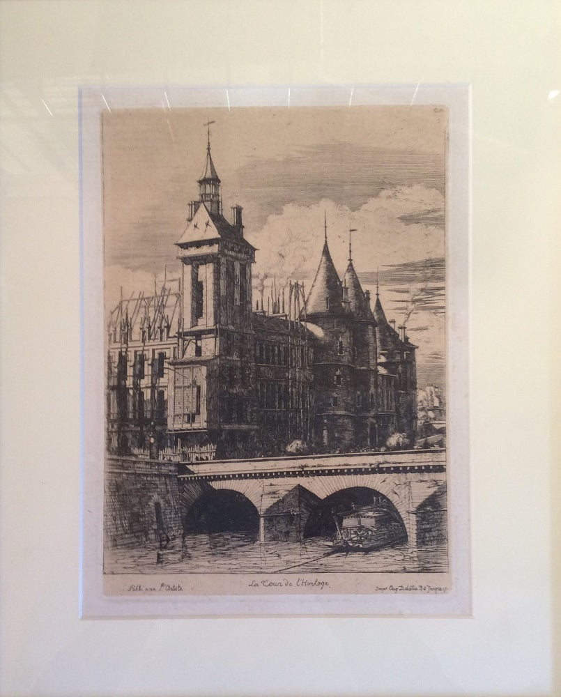 Meryon Paris La Tour de l'Horloge 1852