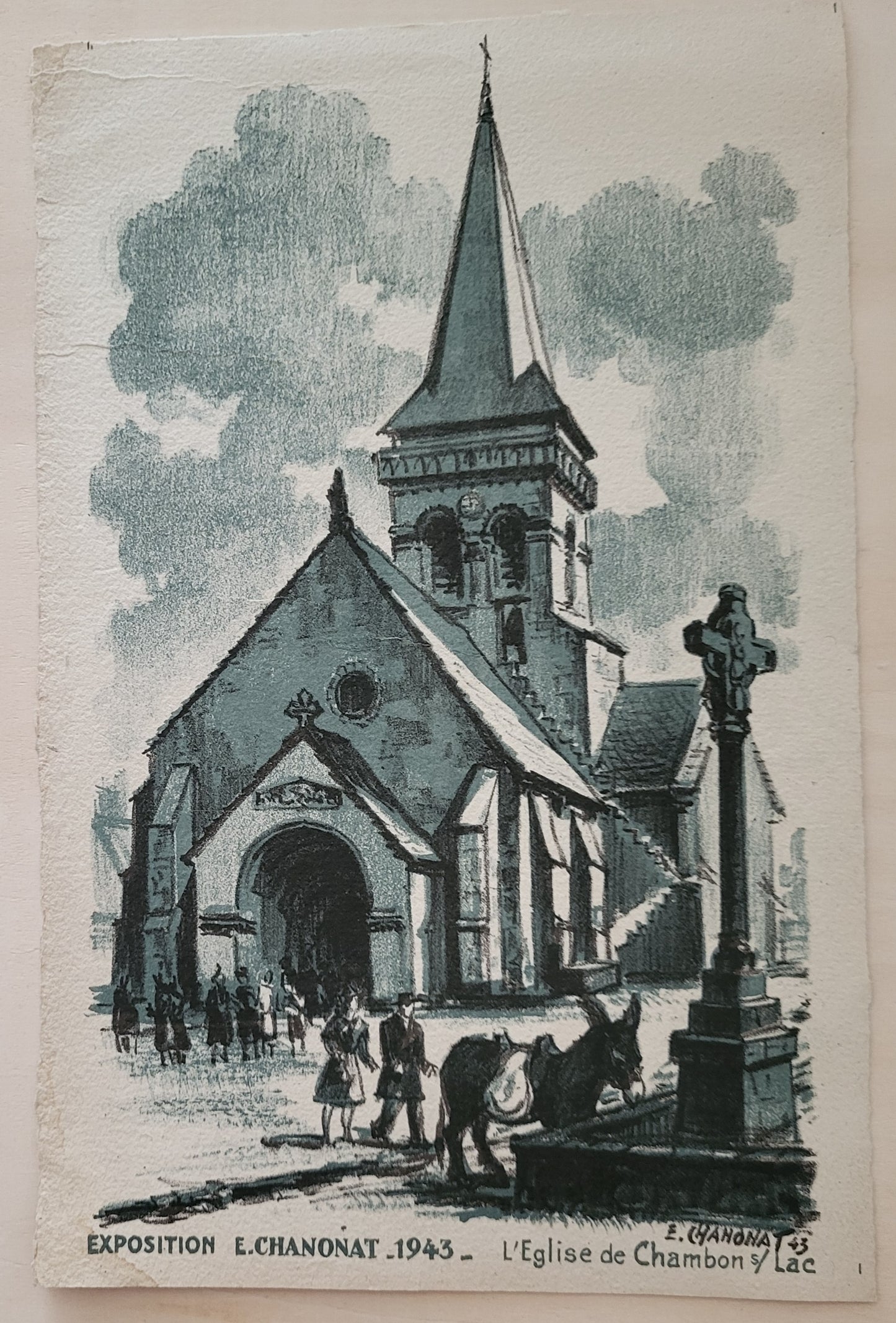 Chanonat Église de Chamon-sur-Lac 1943