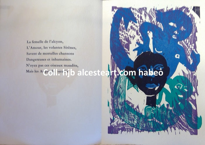 Lorjou Apollinaire Le bestiaire ou le cortège d'Orphée 1965