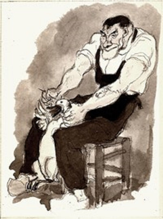 Brunner Oie en fâcheuse posture 20e s