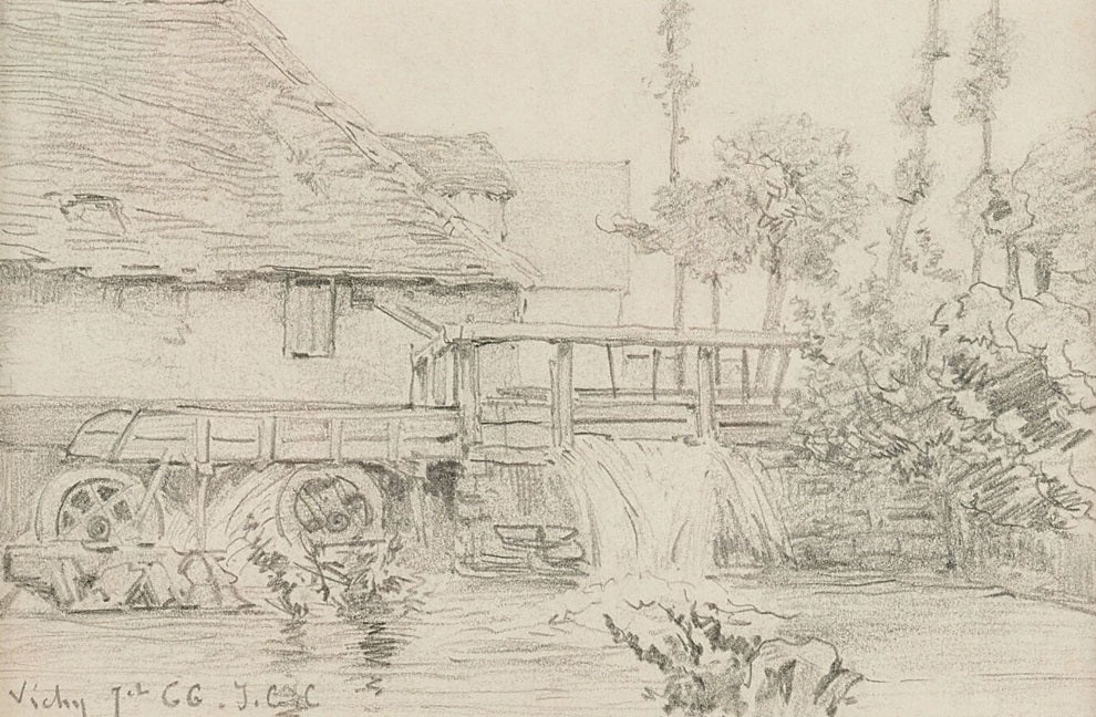 Cazin Vichy, le moulin (1866)
