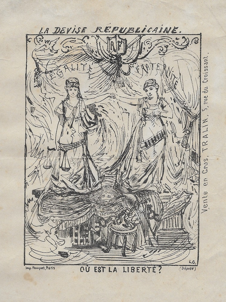 LC La Devise républicaine Où est la Liberté ? (1878)