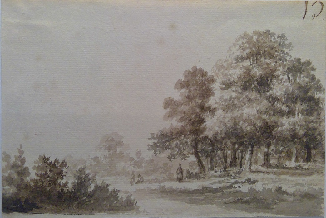 Schoemaker Personnages au bord d'une rivière
