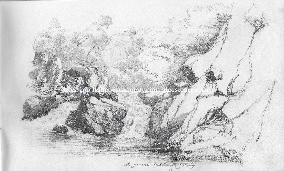X Vichy. Le Goure Saillant L'Ardoisière Cusset (1854)