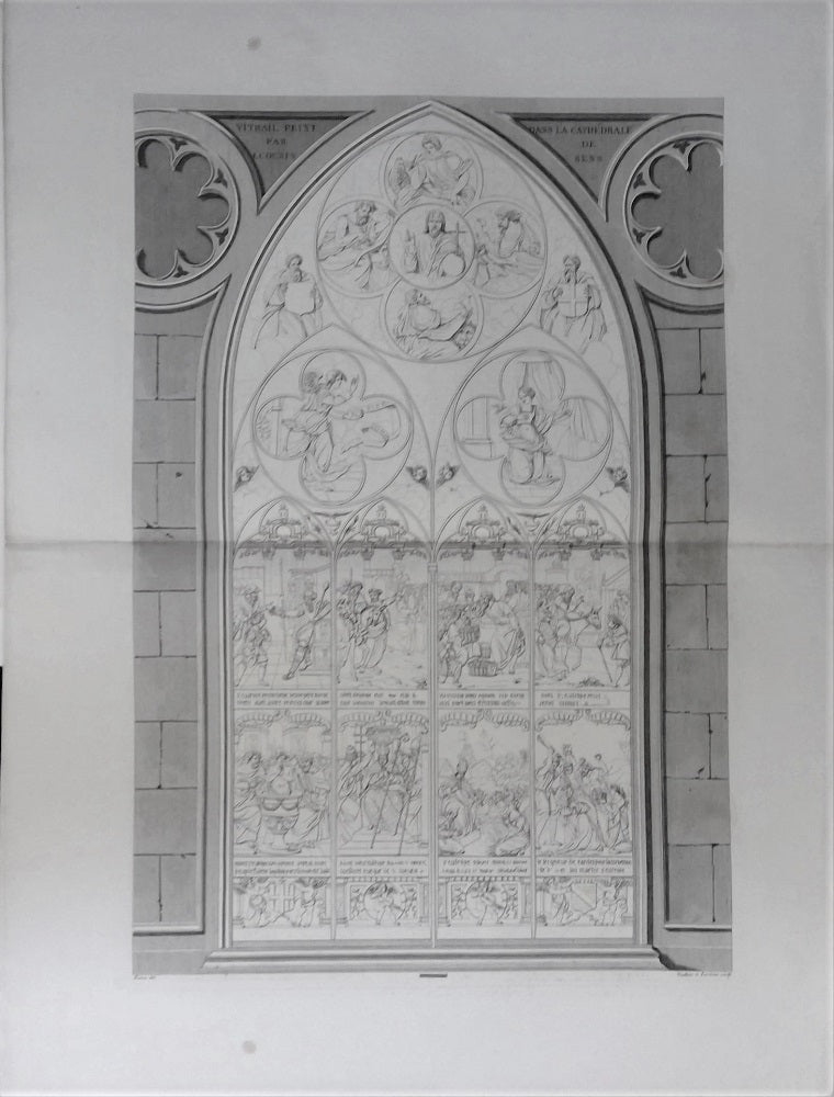 Bencé Vitrail St Eutrope peint par J. Cousin dans la Cathédrale de Sens (1836)