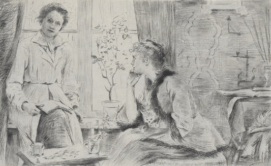 Breslau Pointe sèche Contre-jour (1889)