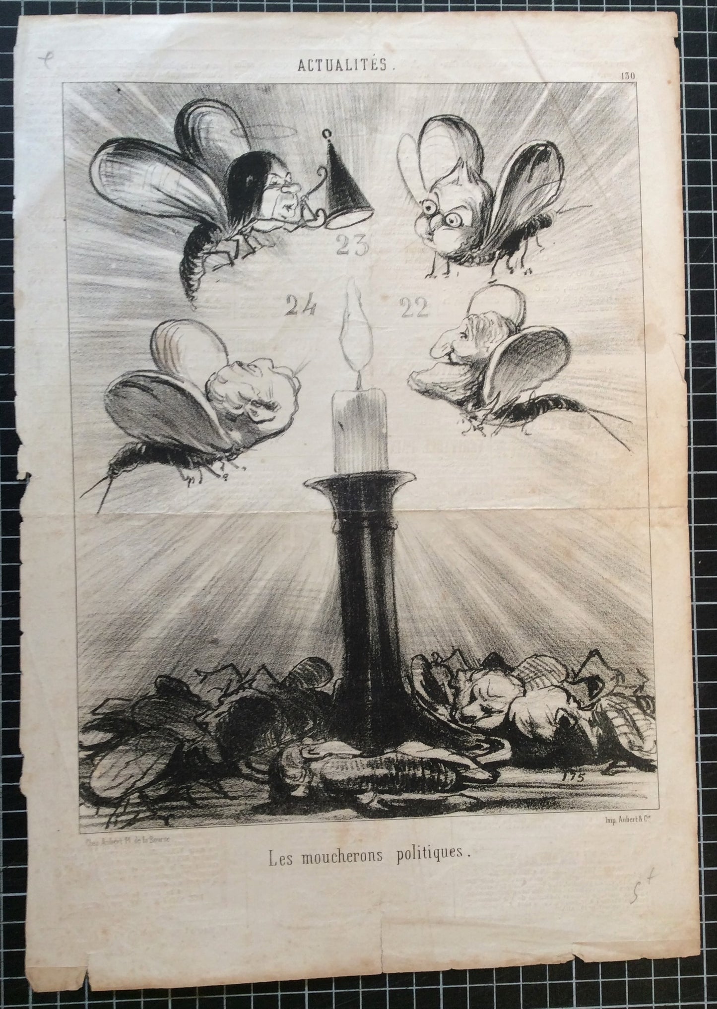 Daumier Les moucherons politiques 1850