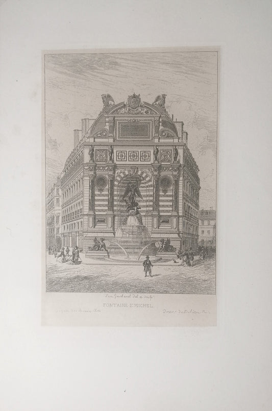 Gaucherel Paris Fontaine Saint Michel (1860)