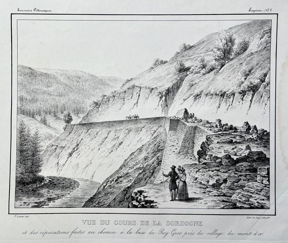 Lacour Vue du cours de la Dordogne (1827)