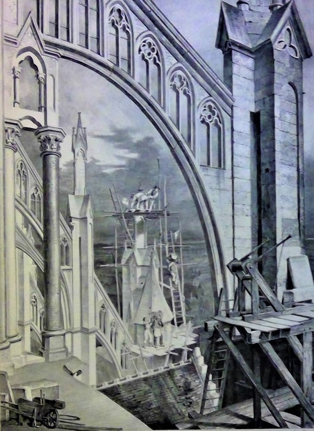 Léger Contre-forts Cathédrale d'Amiens Picardie (1835)