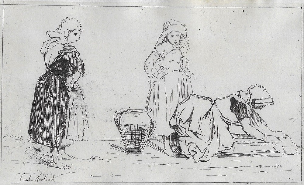 Nanteuil Lavandières bretonnes d'après Célestin Nanteuil (1874)