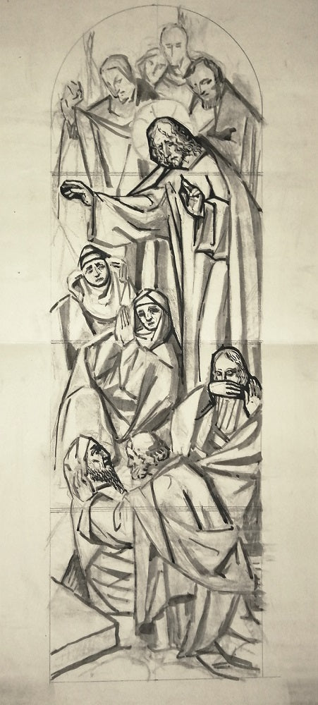 Claude La Résurrection de Lazare VITRAIL