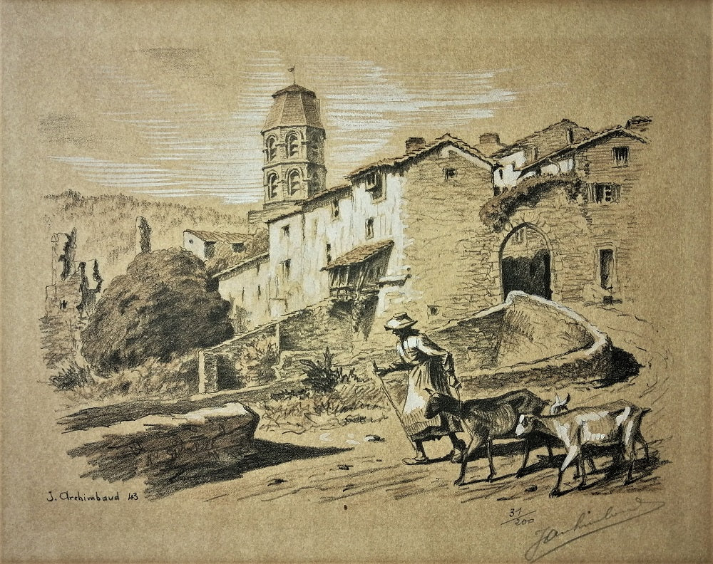 Archambaud Paysanne à Lavaudieu Haute-Loire (1943)