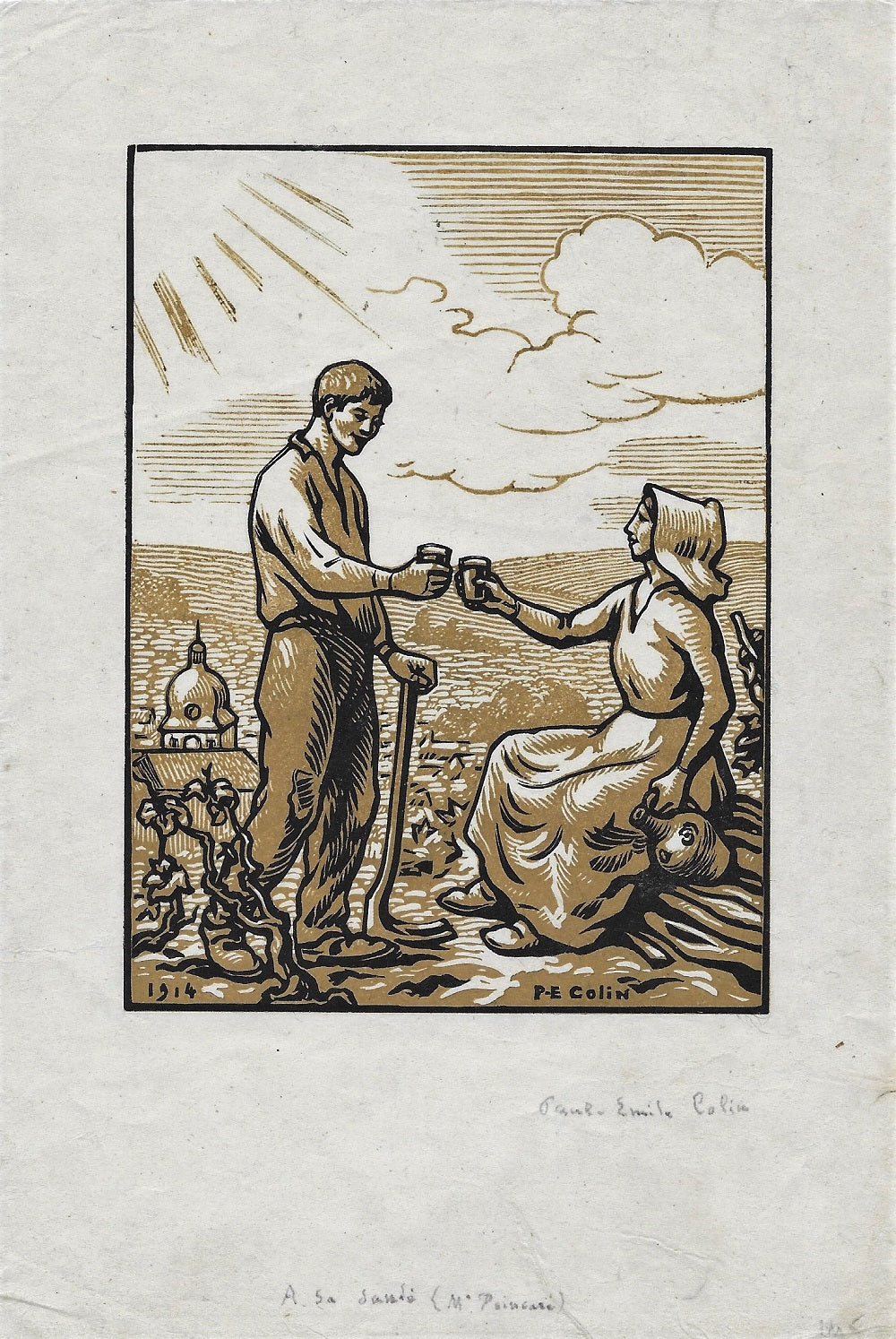 Colin à sa santé (Mr Poincaré) » (1914)
