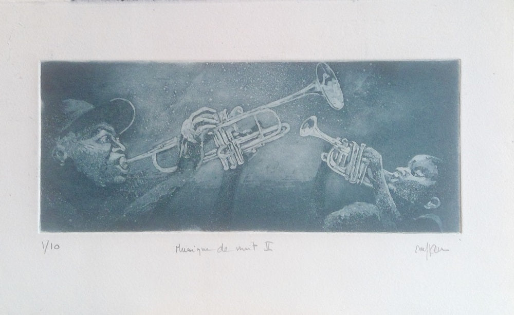 James Musique de nuit II Jazz Aquatinte 1/10