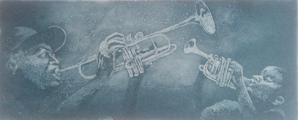 James Musique de nuit II Jazz Aquatinte 1/10