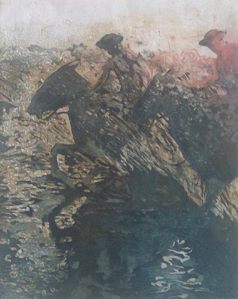 James Le Passage du gué Aquatinte 2/15