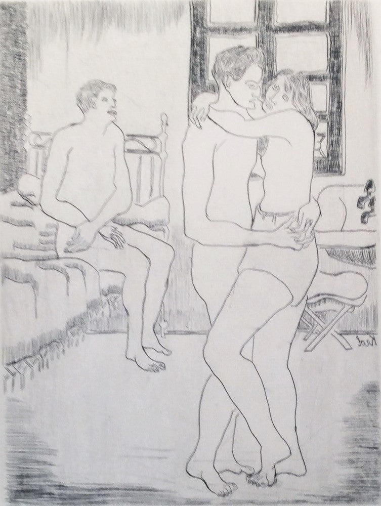 Krol Couple nu debout avec un homme nu assis sur un lit 16/25