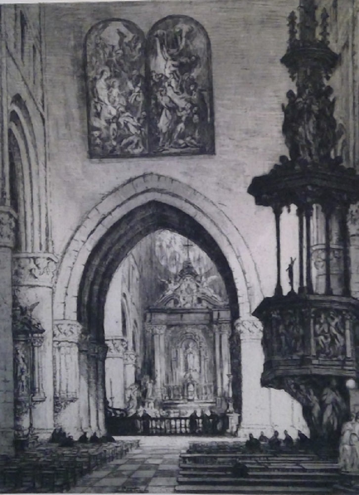 Lentrein Intérieur d’église Bruxelles Belgique