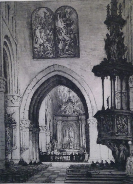Lentrein Intérieur d’église Bruxelles Belgique