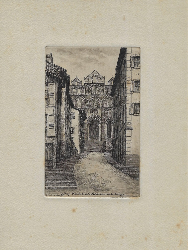 Schlumberger Le Puy Montée de la Cathédrale et rue des Tables Velay