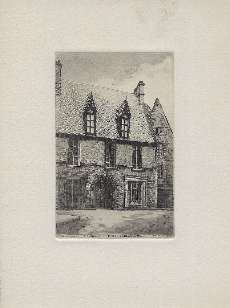 Schlumberger Moulins Cour Moret et Chapelle Babute Bourbonnais