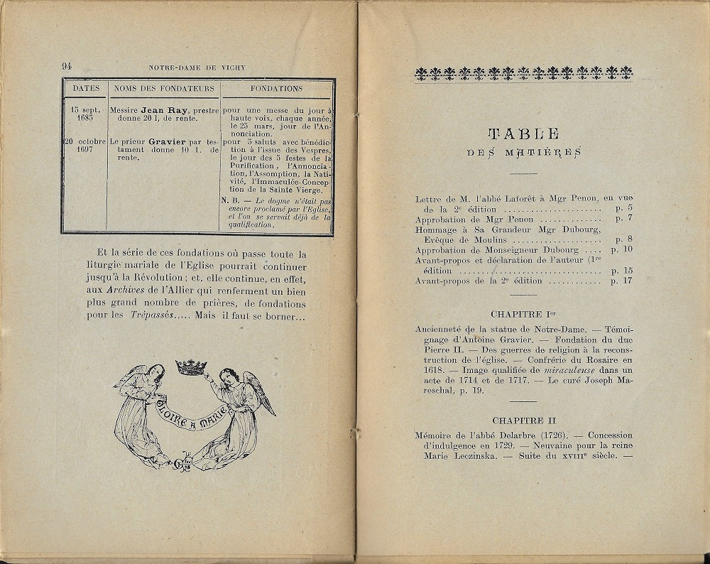 Crouzier Notre-Dame de Vichy ou Notre-Dame des Malades 1923