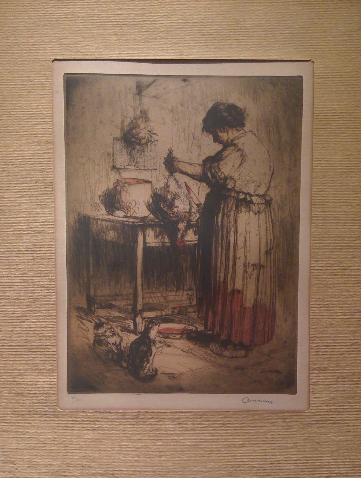 Coussens Fermière à la poule 1919